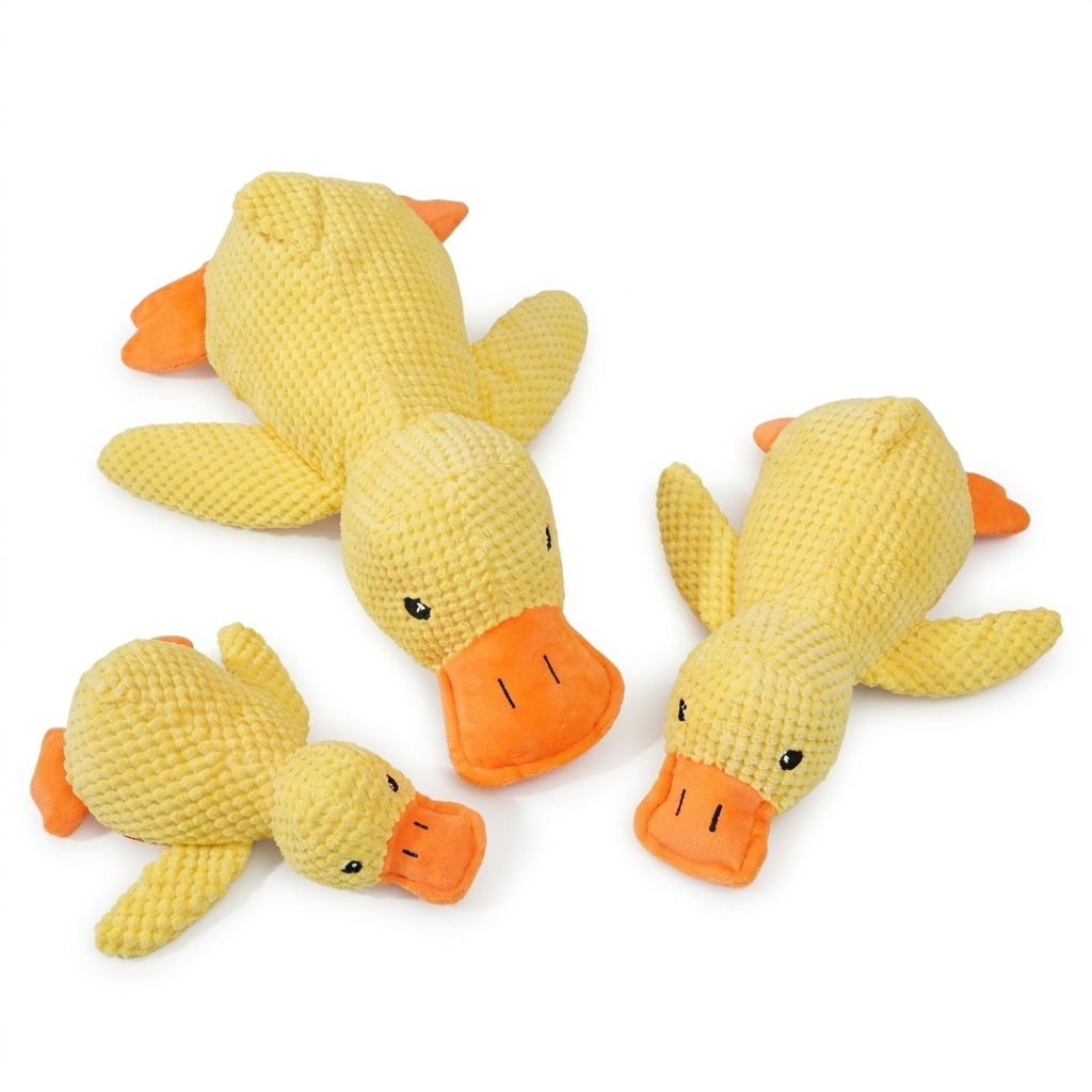 Premium Calming Plush Squeaky Duck