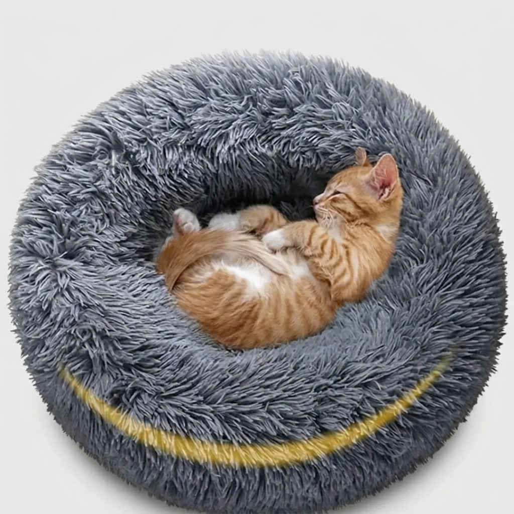 Ultra-Soft Plush Calming Round Bed