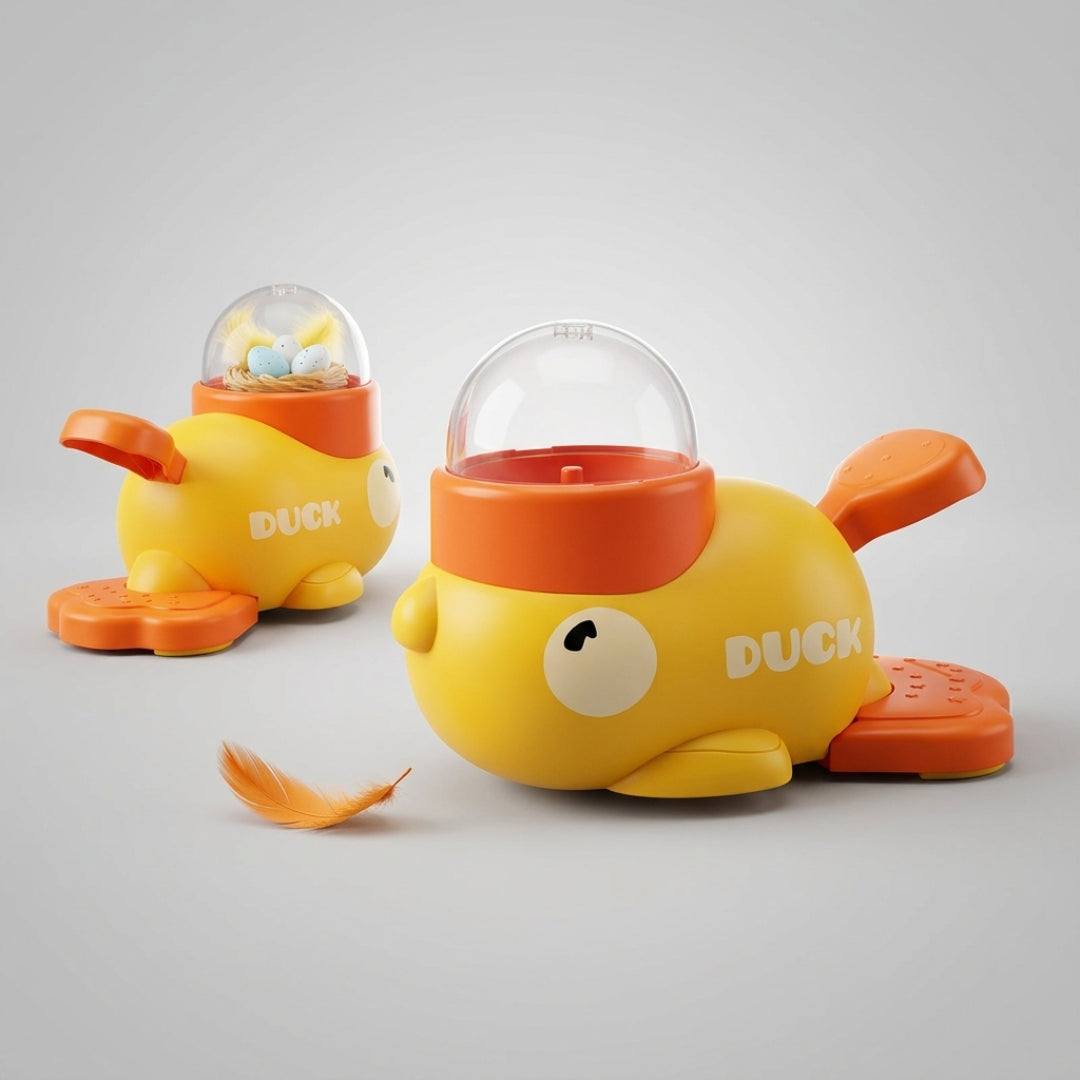 Interactive Yellow Duck Treat Dispenser