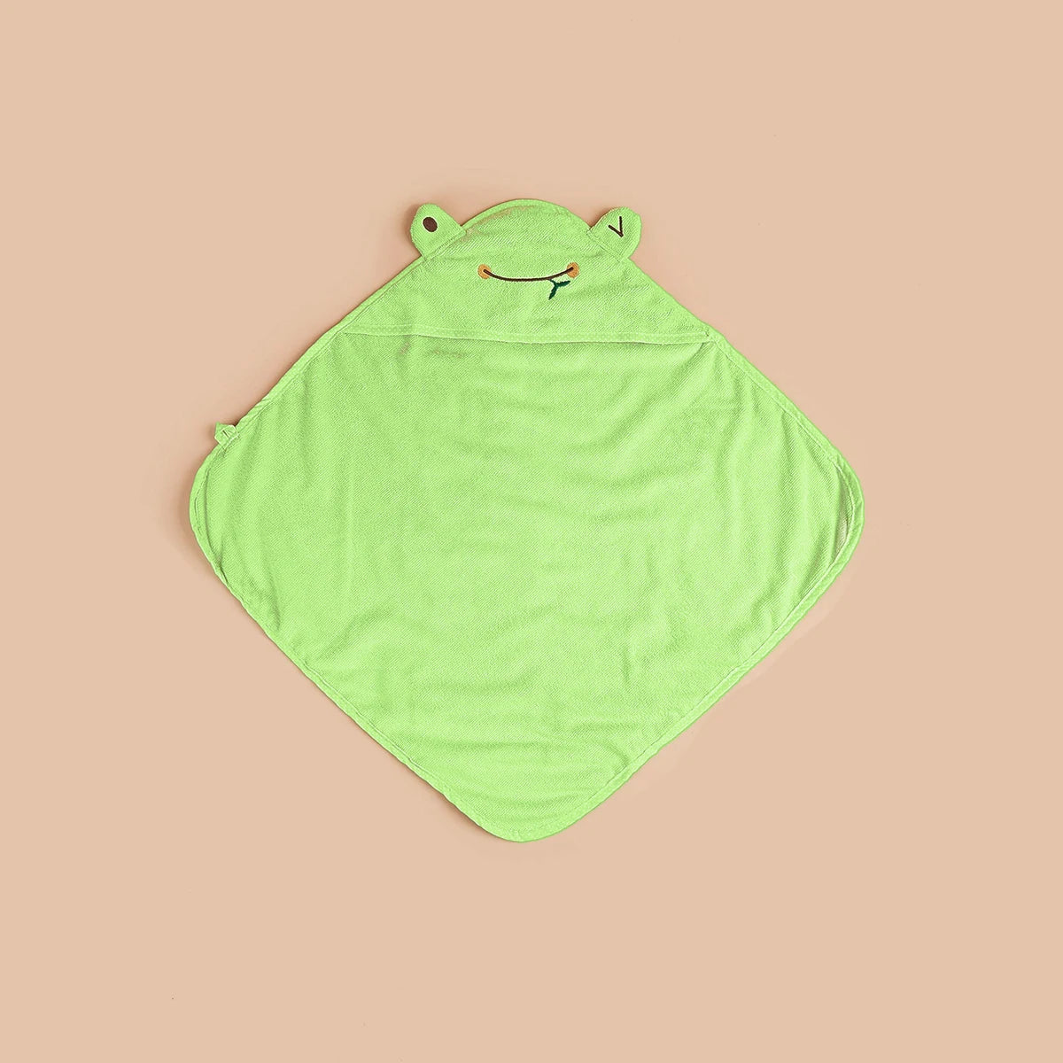 Frog Style Pet Dog Bath Towel With Cap Microfiber Quick-Drying Cat Towel Puppy Drying Pad Bath Products Absorbent Dog Bathrobe