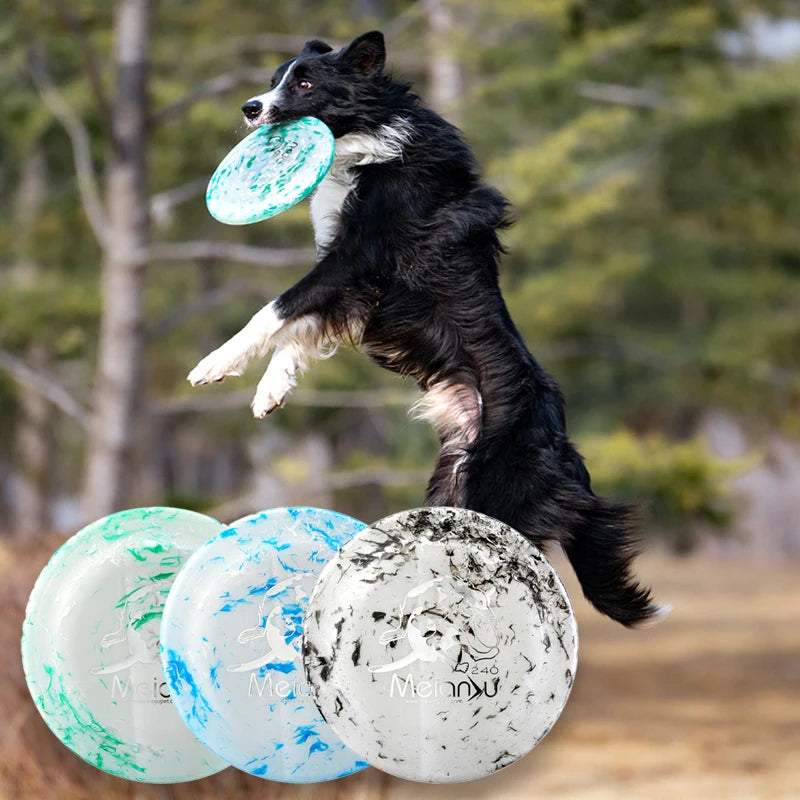 Pet Dog Silicone Game Flying Saucer Dog Toy Flying Discs Trainning Interactive Type Toy Bite Resistant Dog Relieve Pet Supplies