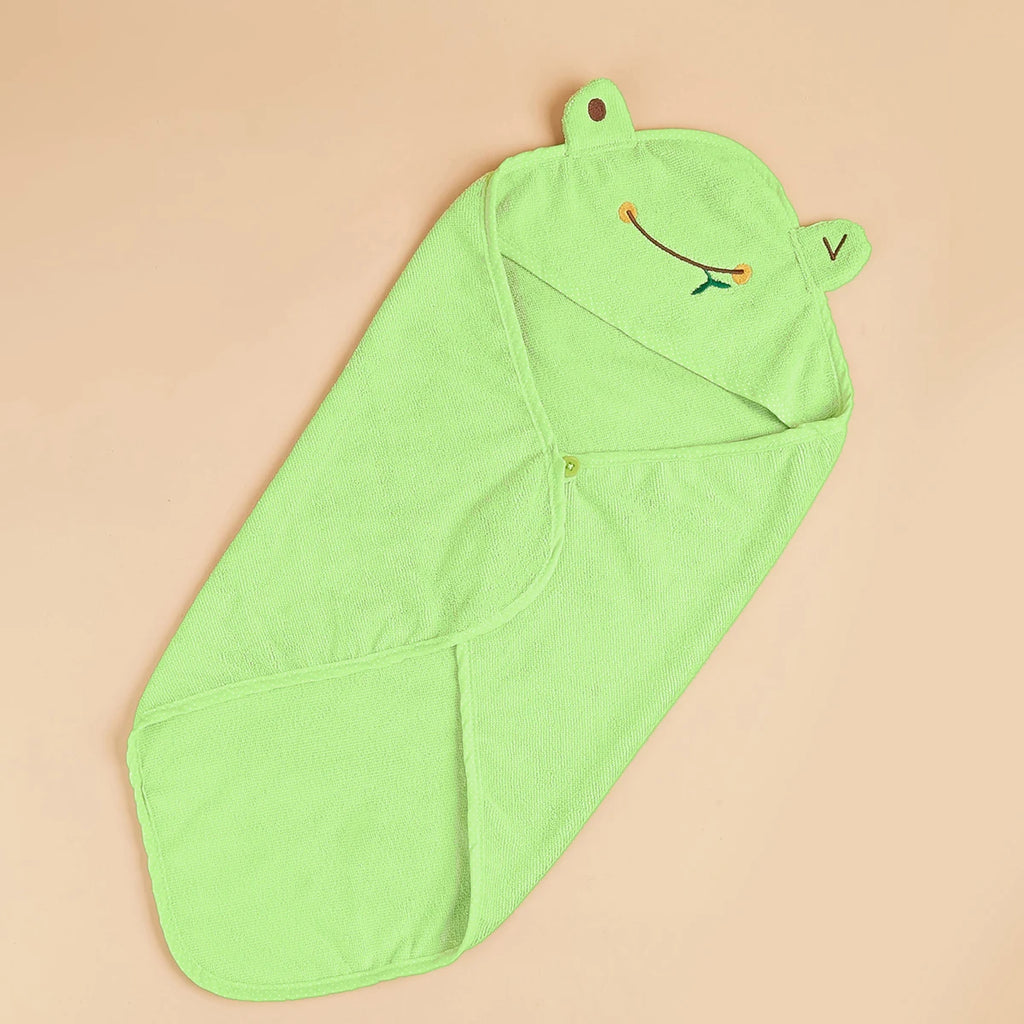 Frog Style Pet Dog Bath Towel With Cap Microfiber Quick-Drying Cat Towel Puppy Drying Pad Bath Products Absorbent Dog Bathrobe