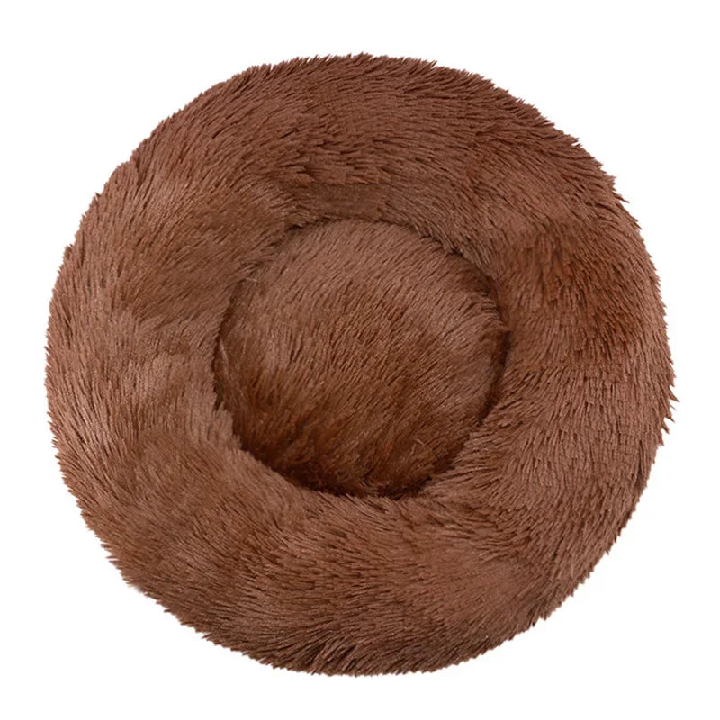 Ultra-Soft Plush Calming Round Bed
