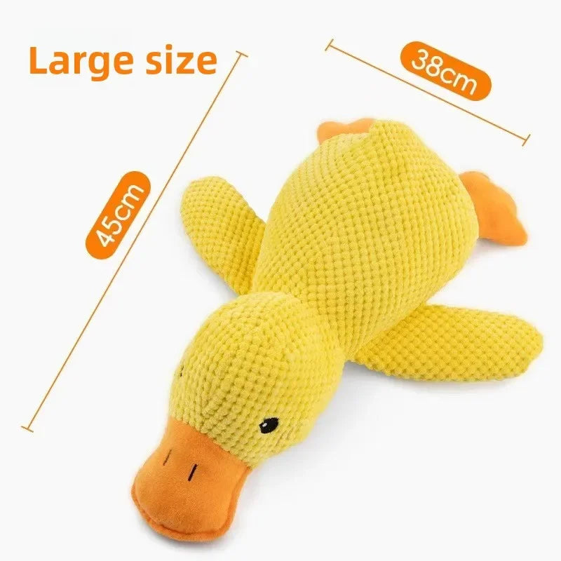 Premium Calming Plush Squeaky Duck