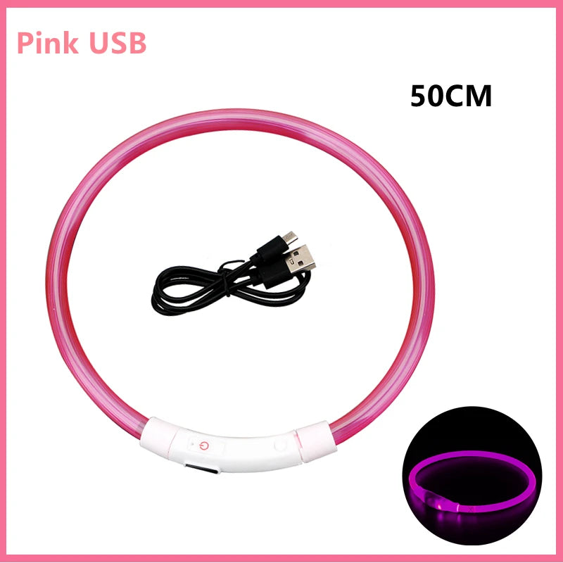 USB Rechargeable LED Safety Collar