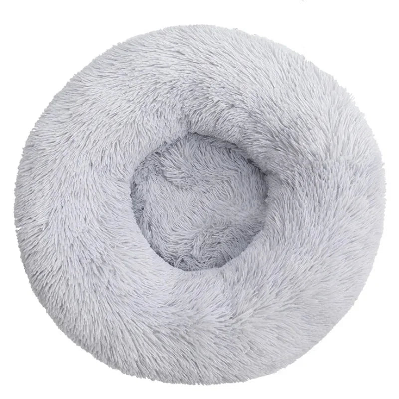 Ultra-Soft Plush Calming Round Bed