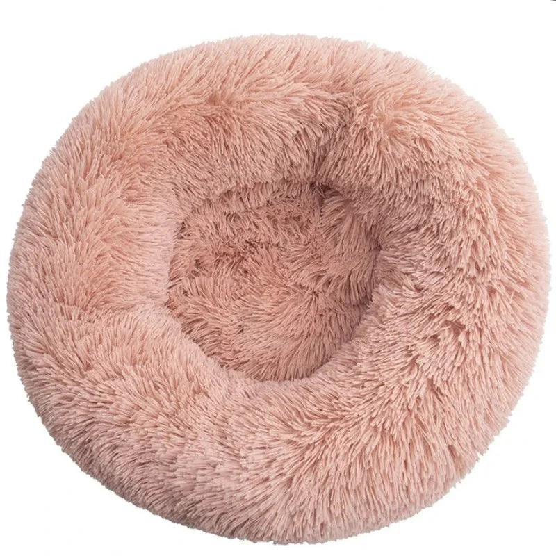 Ultra-Soft Plush Calming Round Bed