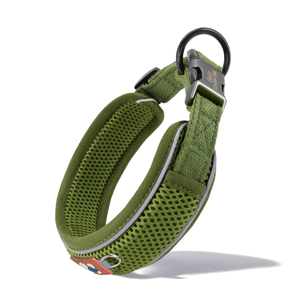 Custom Engraved Reflective Mesh Collar