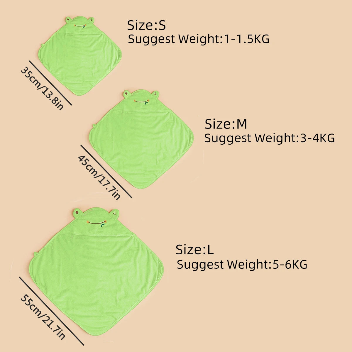 Frog Style Pet Dog Bath Towel With Cap Microfiber Quick-Drying Cat Towel Puppy Drying Pad Bath Products Absorbent Dog Bathrobe