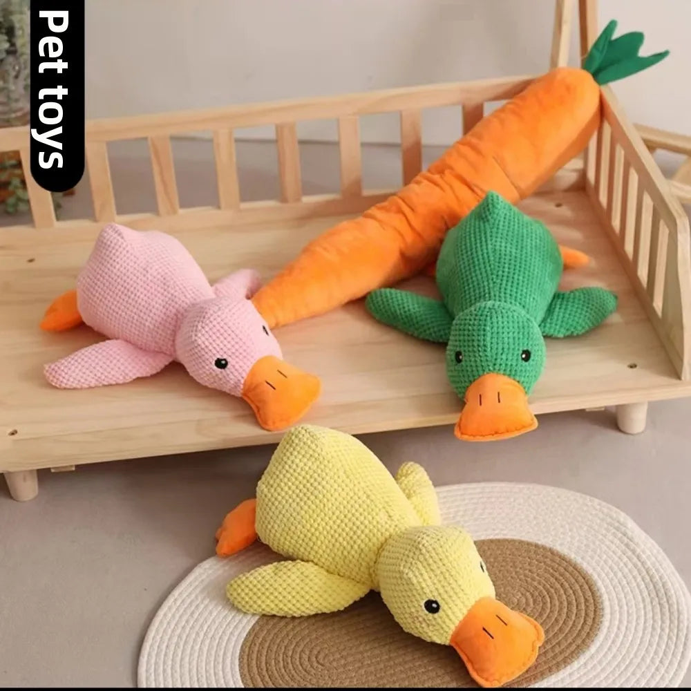 Premium Calming Plush Squeaky Duck