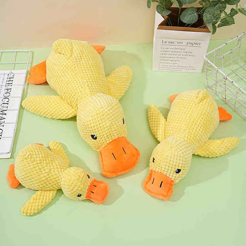 Premium Calming Plush Squeaky Duck