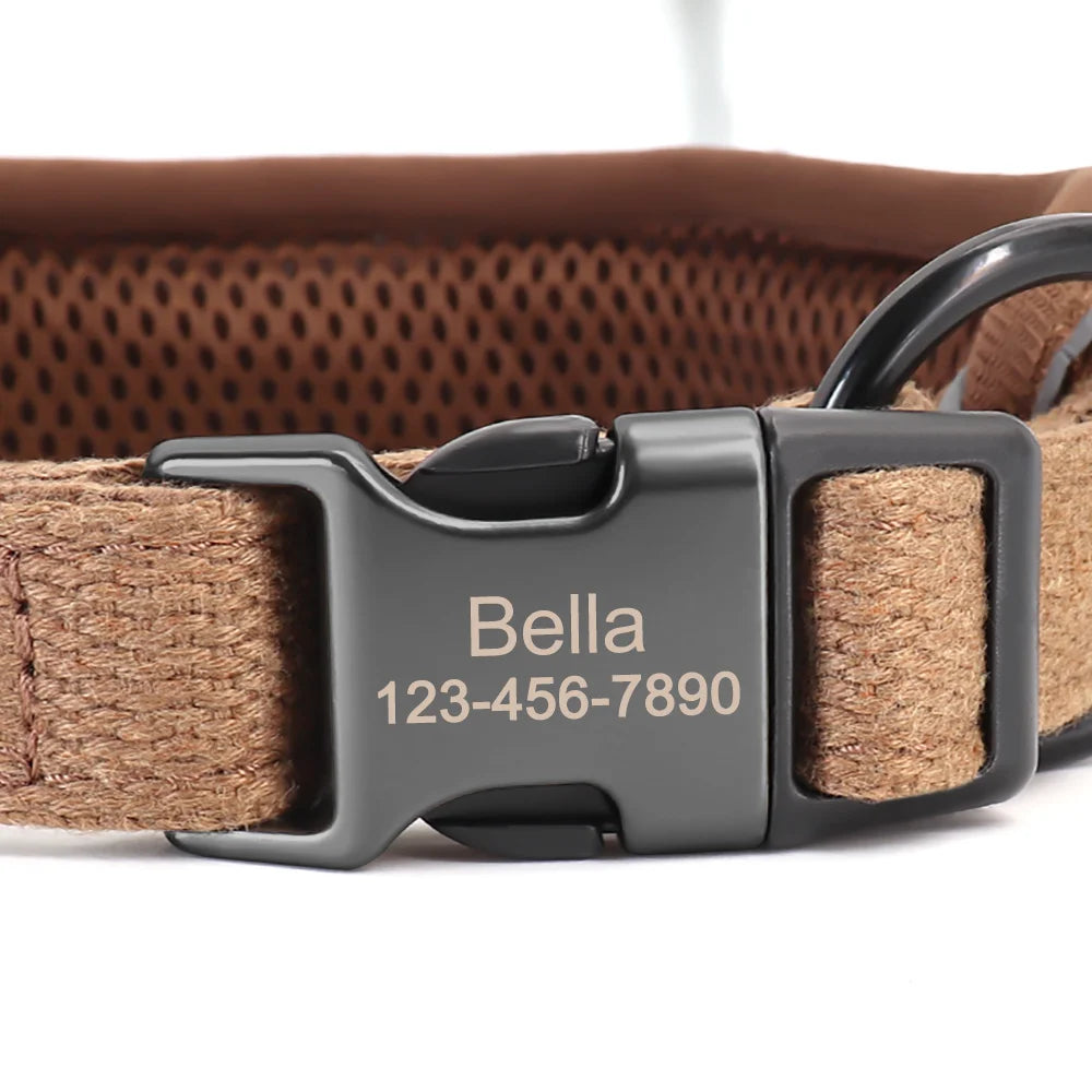 Custom Engraved Reflective Mesh Collar
