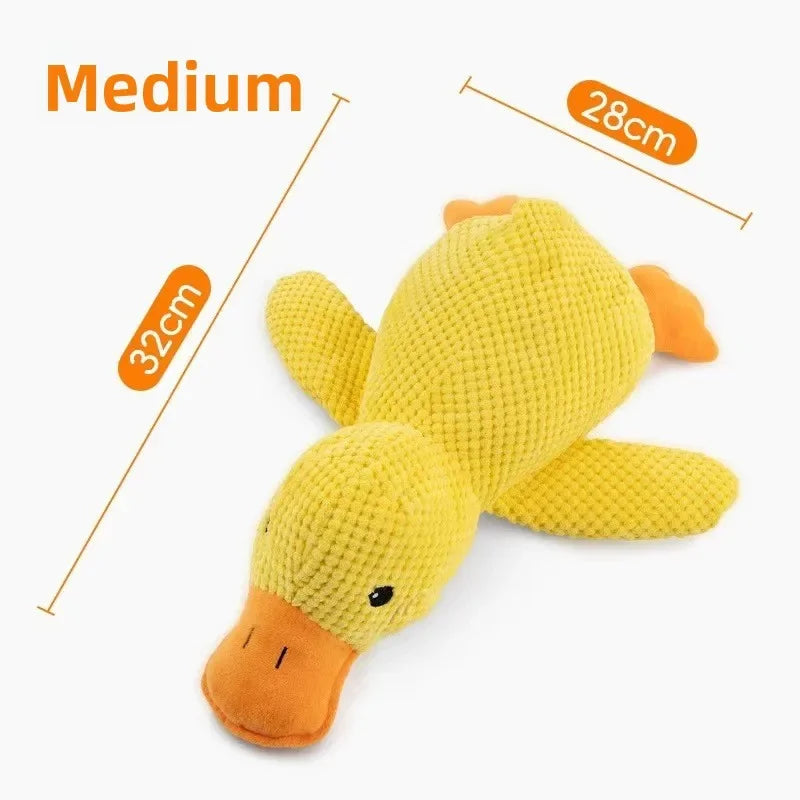 Premium Calming Plush Squeaky Duck