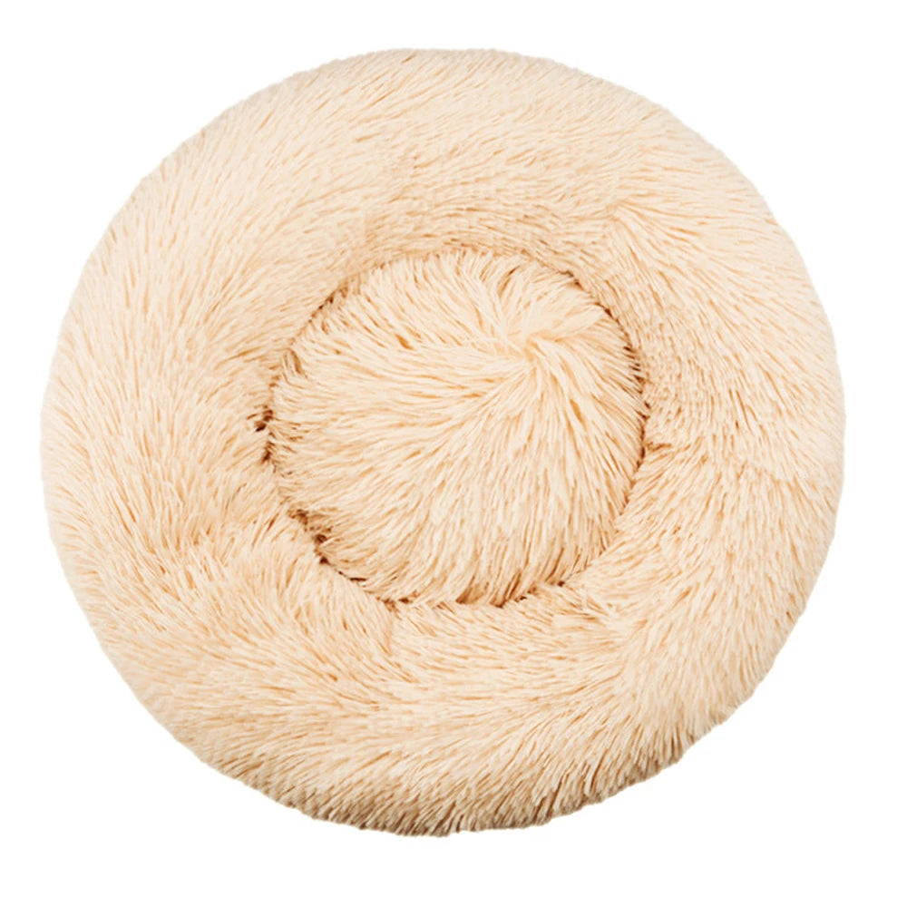 Ultra-Soft Plush Calming Round Bed