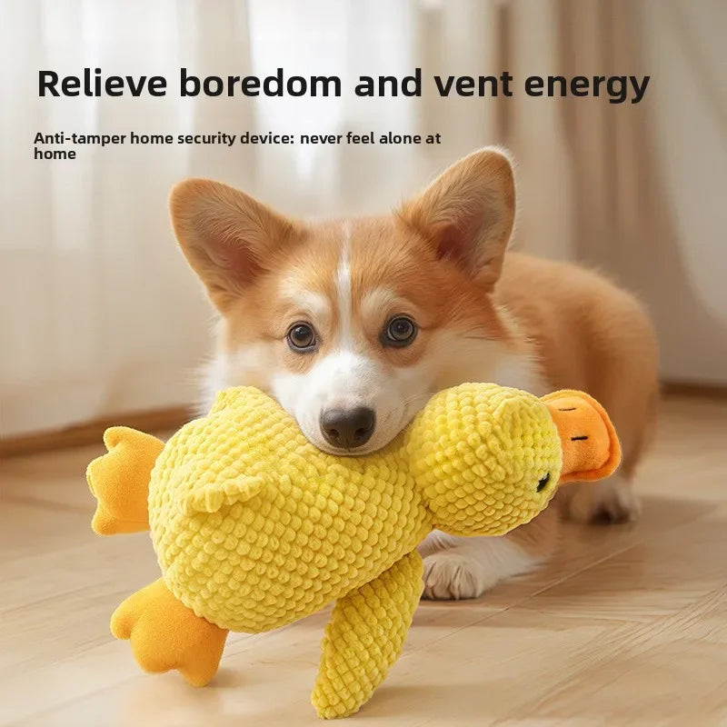 Premium Calming Plush Squeaky Duck