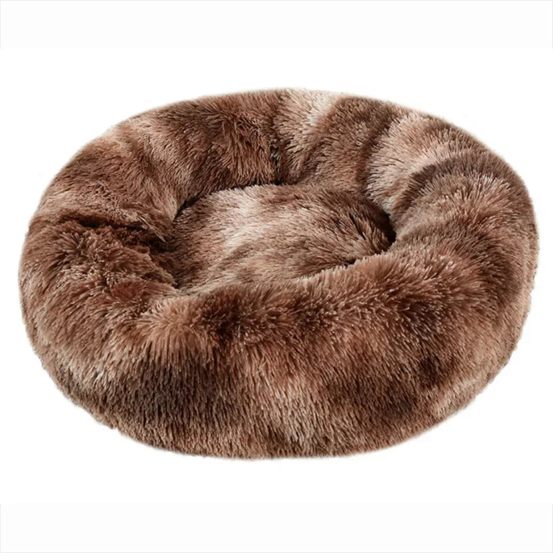 Ultra-Soft Plush Calming Round Bed