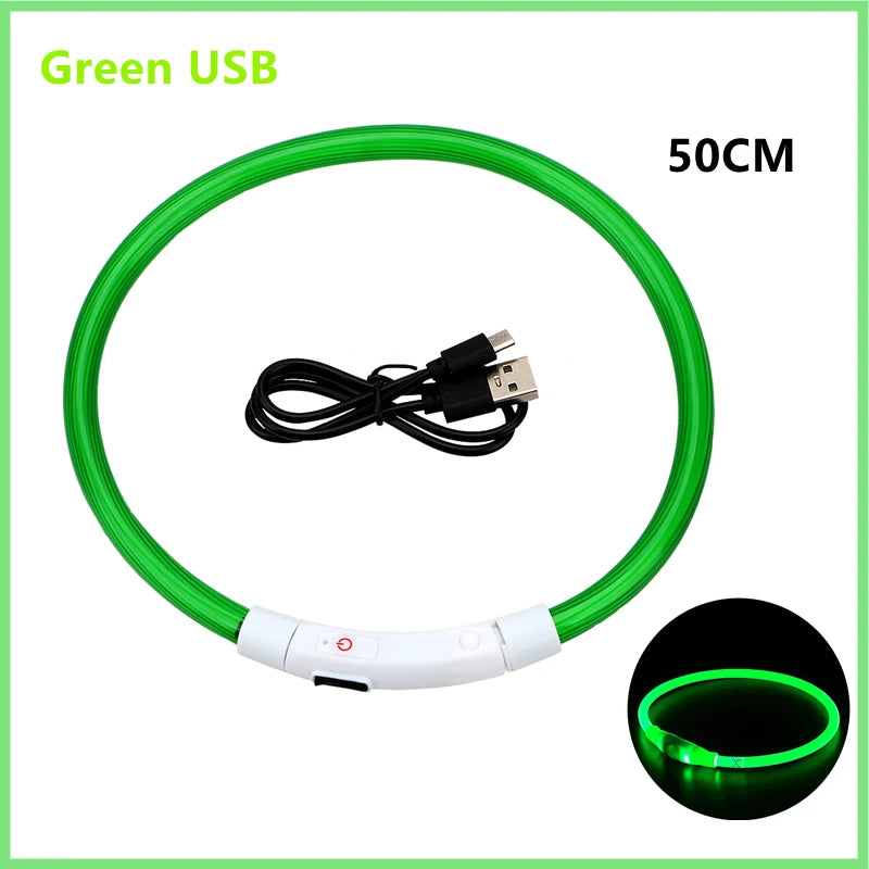 USB Rechargeable LED Safety Collar