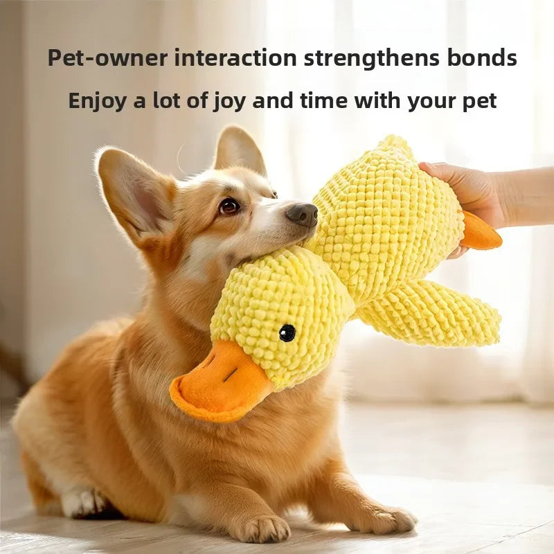 Premium Calming Plush Squeaky Duck