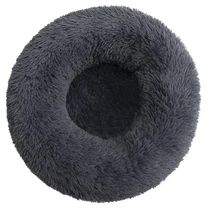 Ultra-Soft Plush Calming Round Bed
