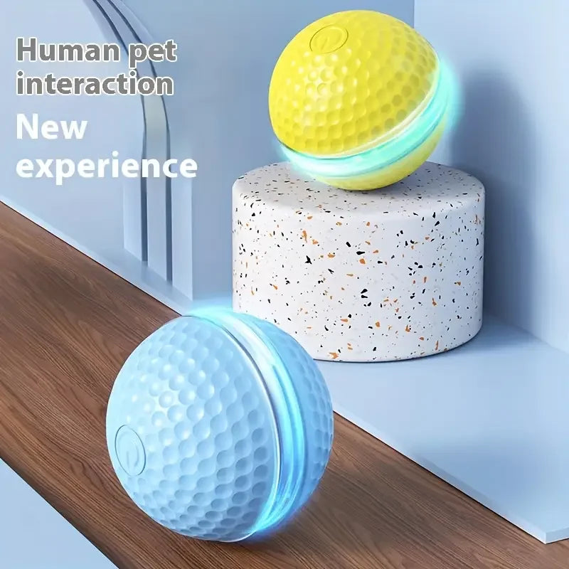 Smart Cat Toys Ball Automatic Interactive Pets Electric Rolling Teaser USB Rechargeable Kitty Moving Bouncing ball Birthday gift