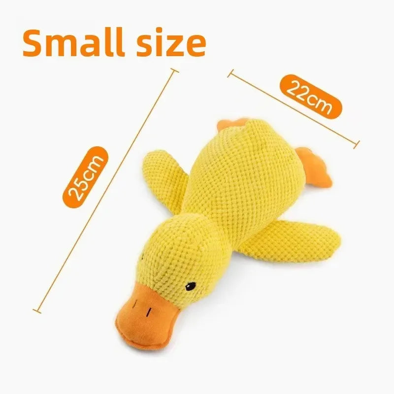 Premium Calming Plush Squeaky Duck