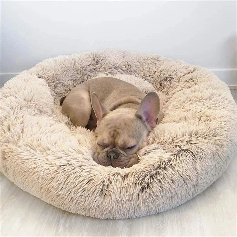 Ultra-Soft Plush Calming Round Bed