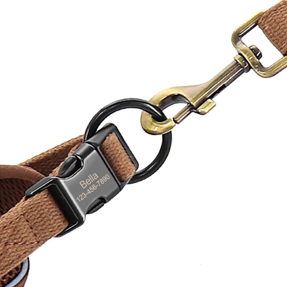 Custom Engraved Reflective Mesh Collar